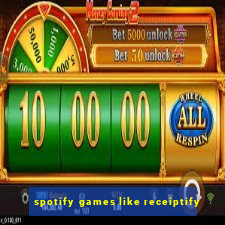 spotify games like receiptify